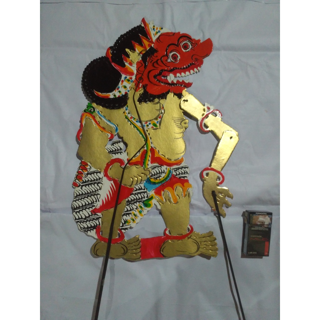 BUTO GAGALAN TOKOH WAYANG KULIT BAHAN KERTAS KARTON DUPLEK