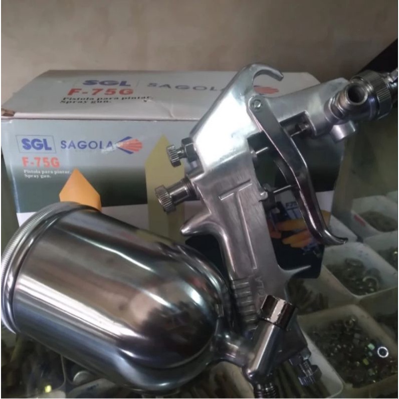spray gun sgl F-7G sagola tabung atas