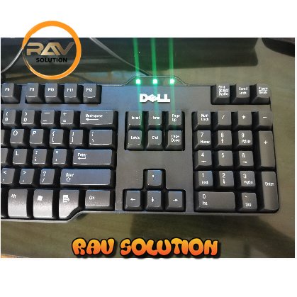 Keyboard gaming mechanical Dell kable original usb 8115  / Keyboard kable usb/ keyboard  Dell mechanical Warna Hitam Support All Komputer/laptop  - RAV SOLUTION