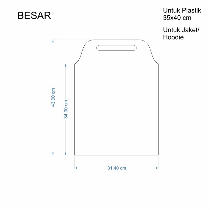 Alat pelipat baju manual - Akrilik 3 mm
