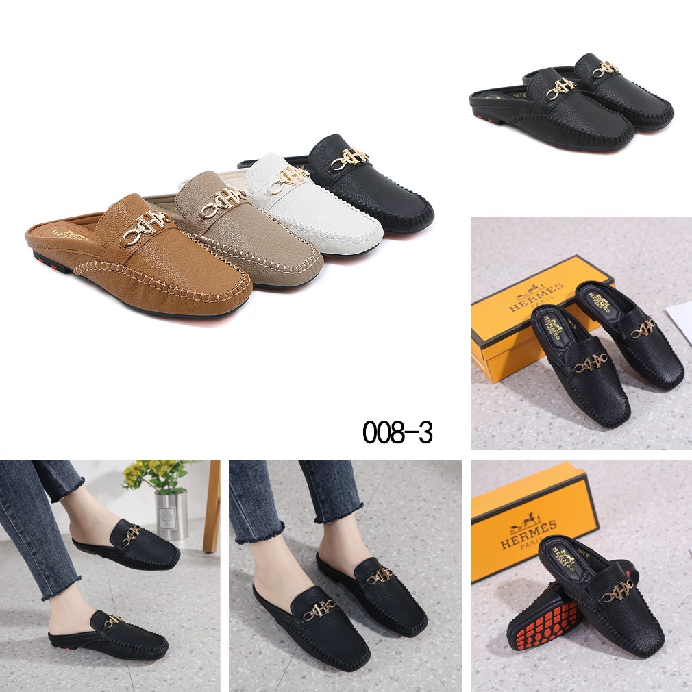 Flat Open Back Loafer 008-3