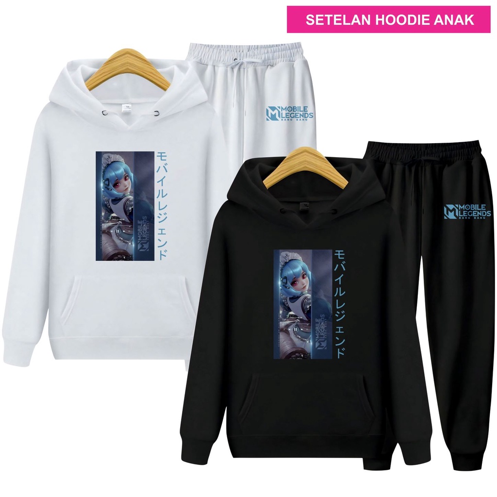 Setelan Sweater Hoodie Anak Angela MLBB