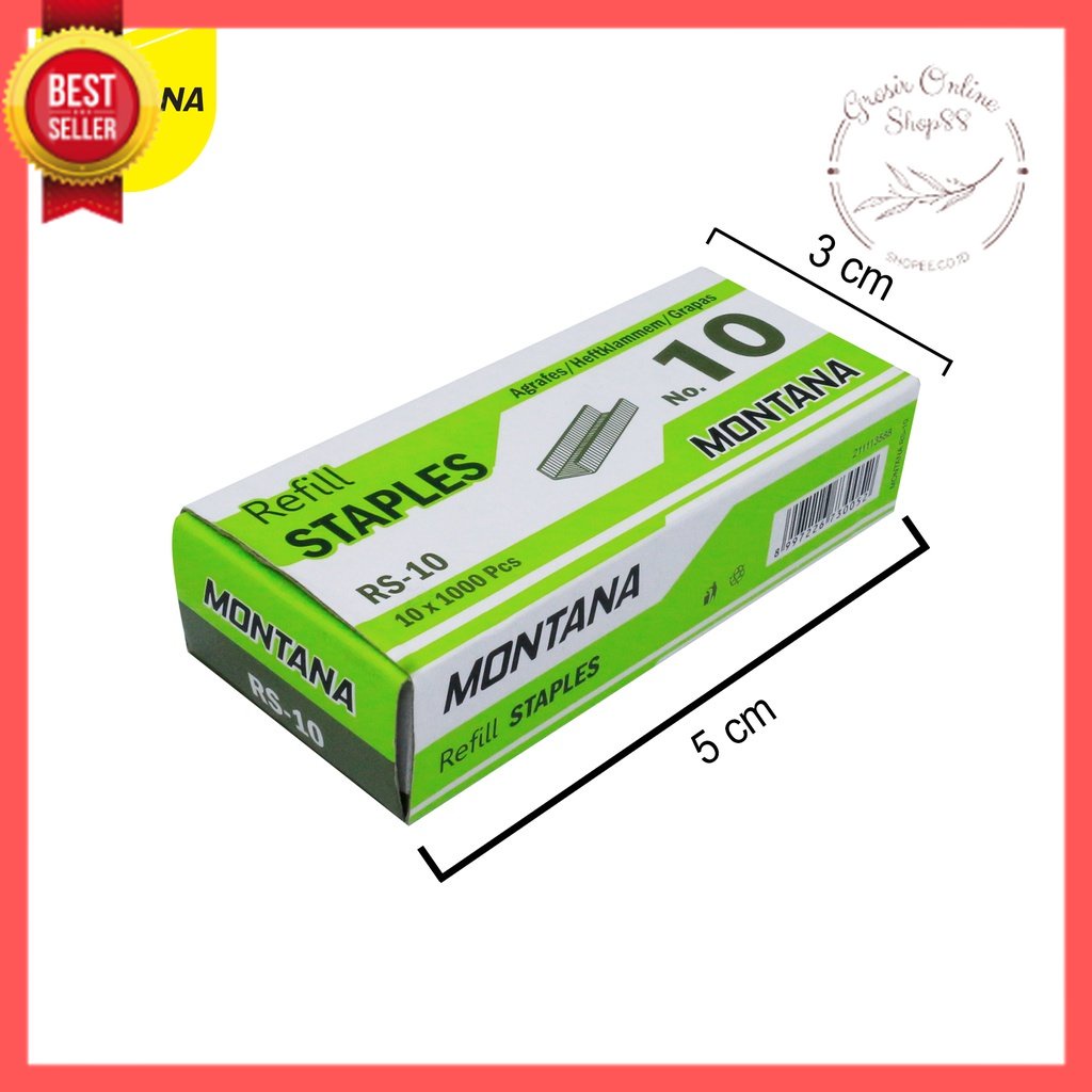 GOS -G107- ISI STAPLES - REFILL STAPLER MONTANA - ISI STAPLER 1PCS