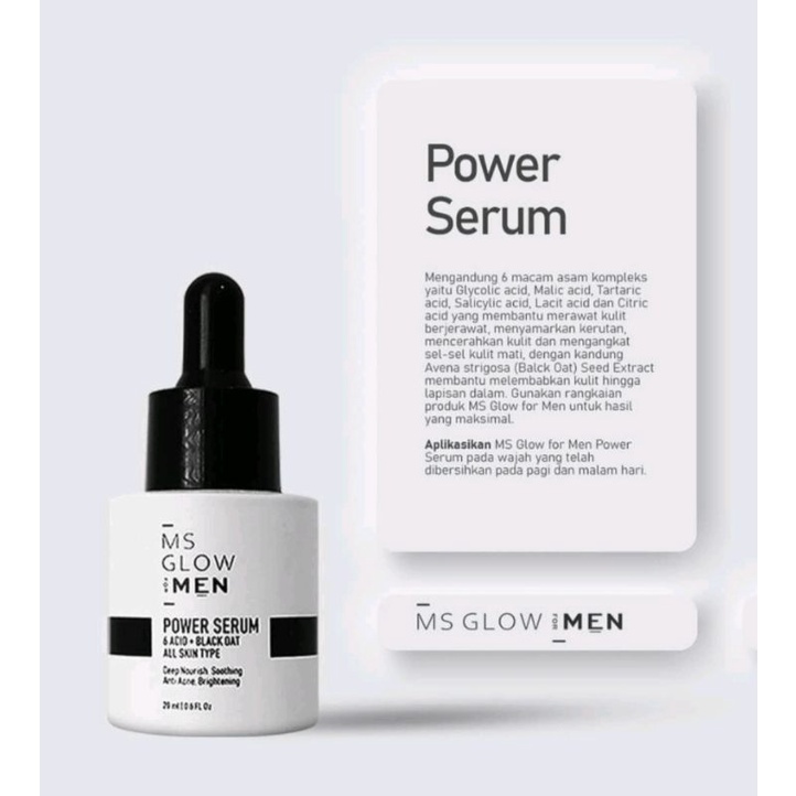 Ms glow for men/serum power 20ml