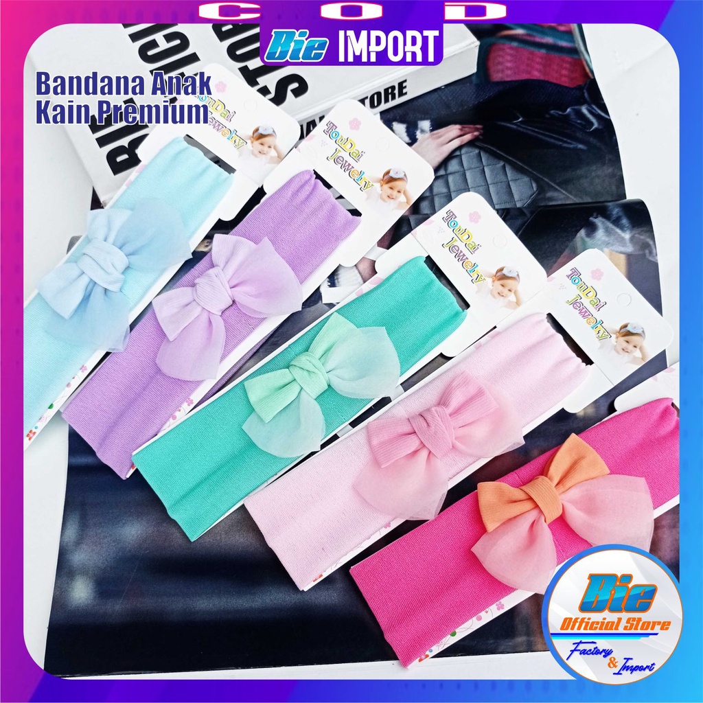 Bandana Anak Korea Kain Elastis Premium Impor Best Seller