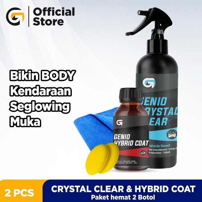 Paket Single Genio Crystal Clear & Genio Hybrid Coat