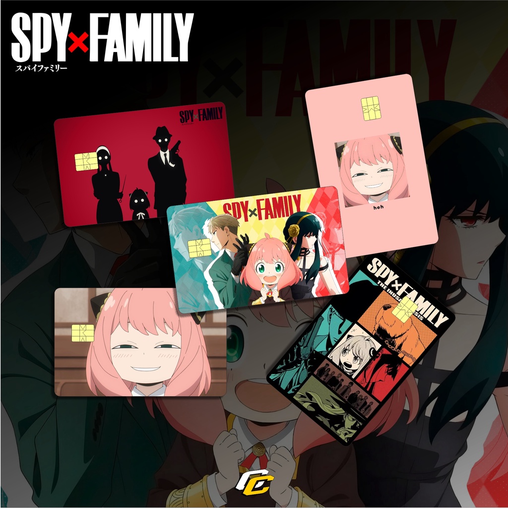

SPY X FAMILY ANYA STICKER | SKIN CARD KARTU ATM STIKER PELINDUNG KARTU MOTIF ANYA SPY X FAMILY