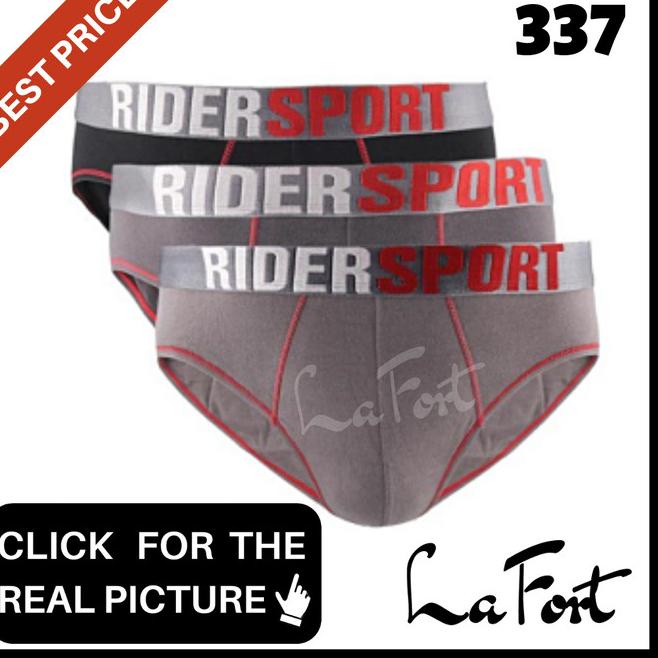 Celana Dalam Rider Sport 337 Pria ORI CD Underwear Cowok Berkualitas - S