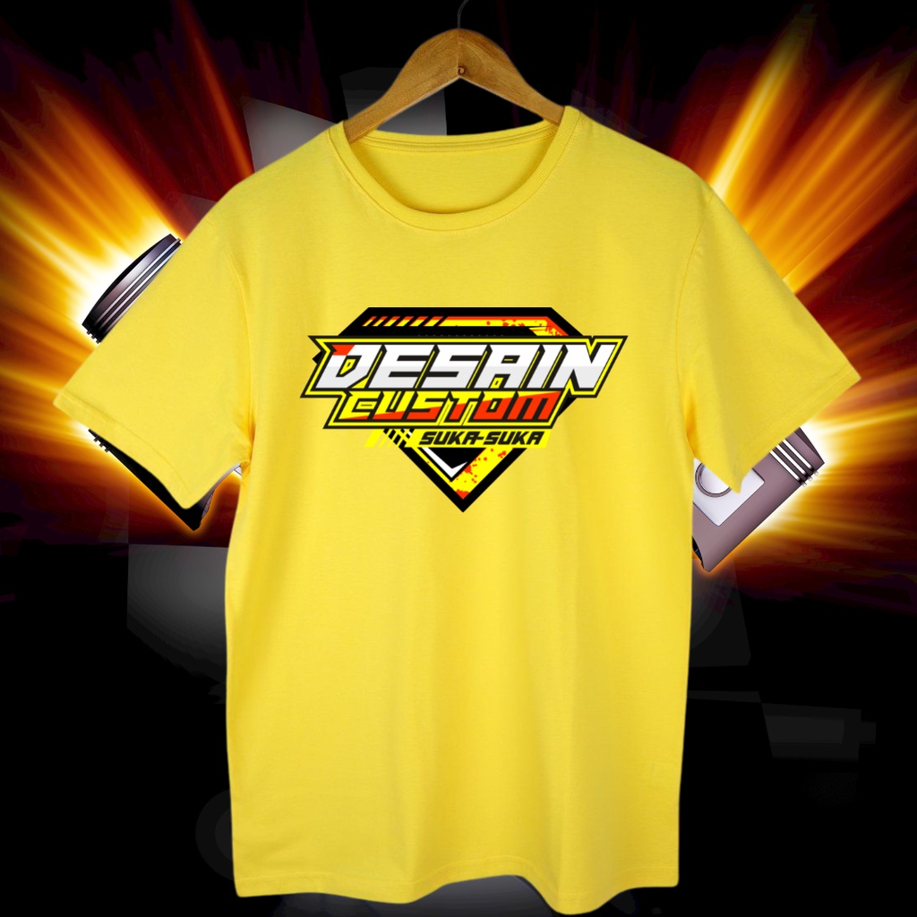 Kaos Sablon Racing - Kaos Wanita Pria Distro 30s - kaos Desain Racing Custom - kaos racing - KAOS UN