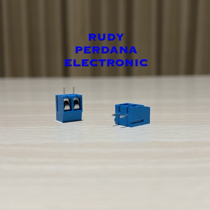 TERMINAL BLOCK LURUS BIRU KF301 5.08MM 2P 2 PIN KAKI