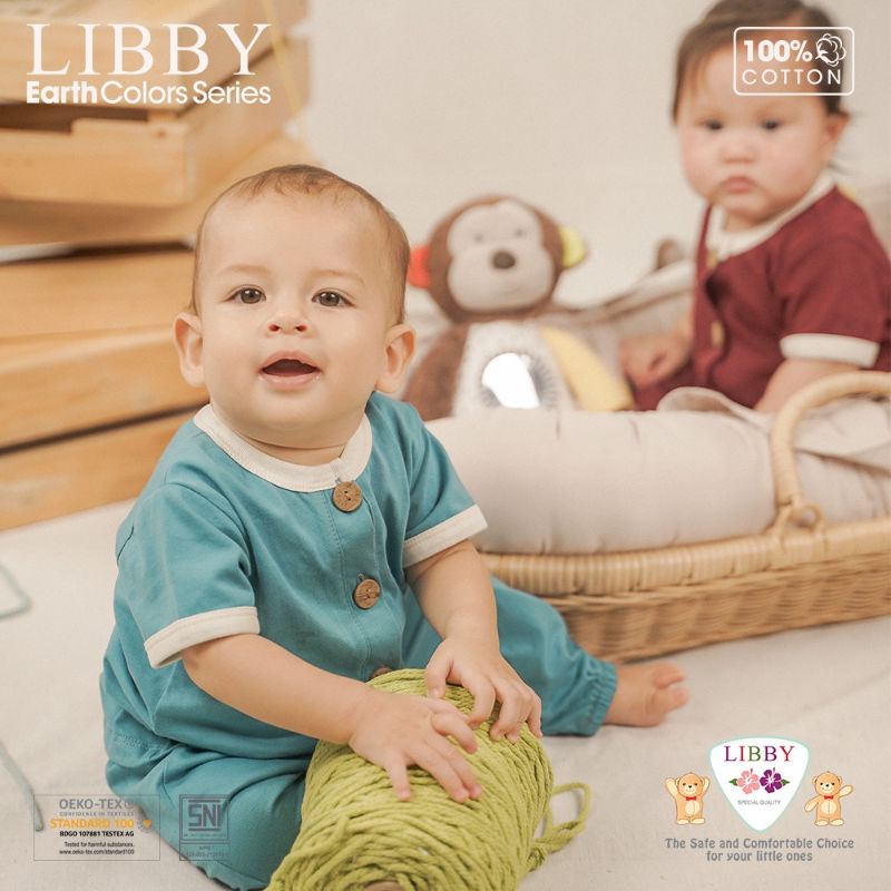 LIBBY - ROCCO SET CELANA PENDEK - SETELAN PENDEK ANAK - SET BAJU ANAK - BAJU LIBBY - SETELAN BAJU BAYI