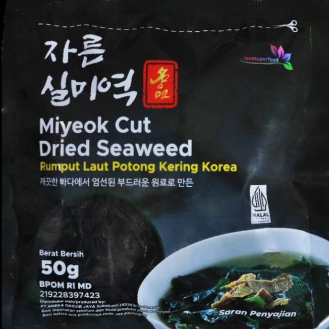 Cut Wakame Rumput Laut Kering / Dried Seaweed / Miyeok Miso Soup