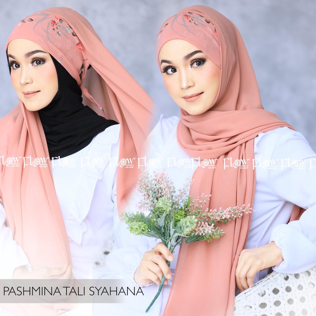 Jilbab Pashmina Tali Syahana Ori Flow