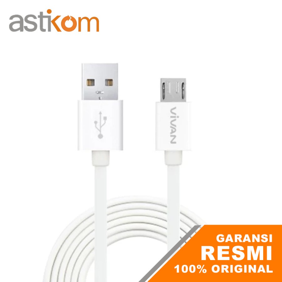 Kabel Data Vivan CM100 (100cm) Micro USB - Putih