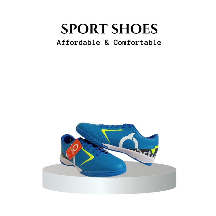 Sepatu Futsal Ortuseight Forte Warna Biru Premium Original - 38