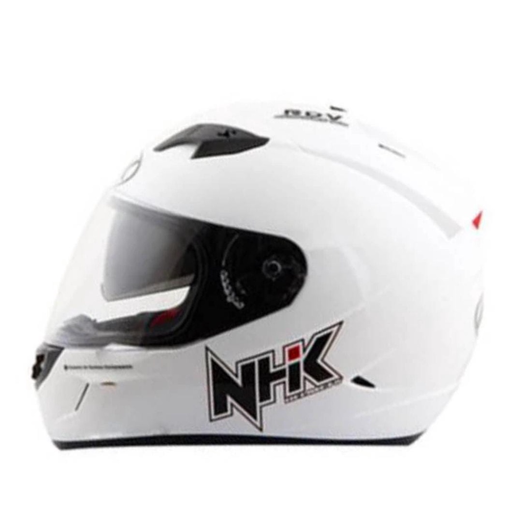 HELM NHK GP1000 Helm Full Face Double Visor - Solid White
