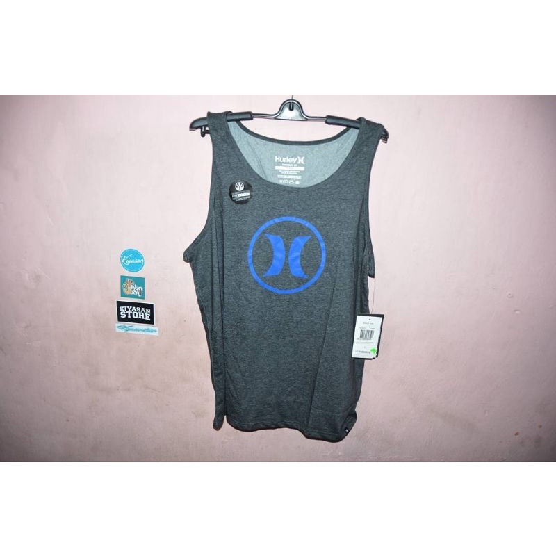 Hurley heater black star blue singlet size L kaos kutang hurley original kaos hurley murah