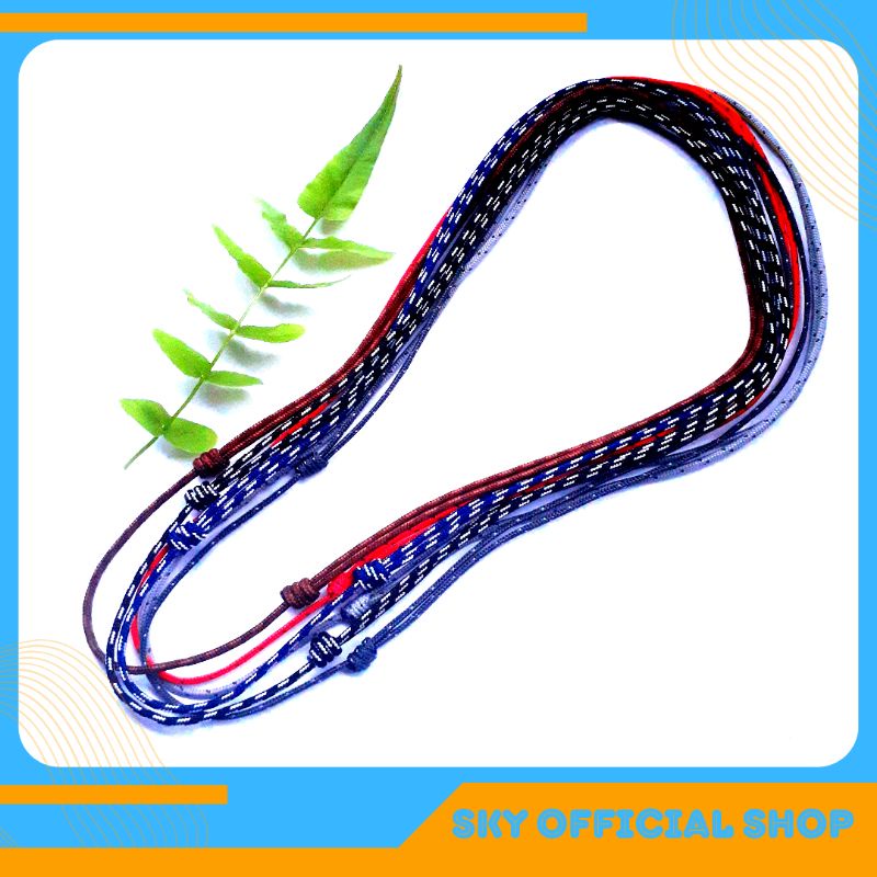 Kalung Tali Prusik Perusik Paracord Microcord Couple Bahan Berkwalitas Stok Garment