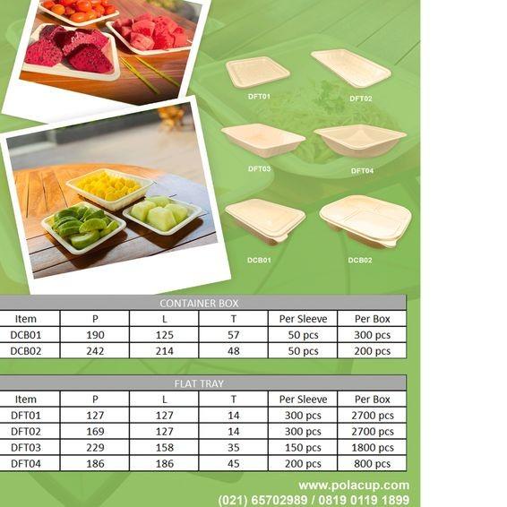 

CONTAINER BOX SEKAT DCB03 + TUTUP ( BAHAN EKSTRAK JAGUNG )- 25 pcs