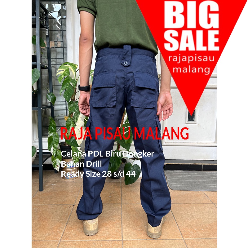 CELANA CARGO PDL PANJANG / BIRU NAVY / SERAGAM SEKOLAH / UMUM (SAKU 6)
