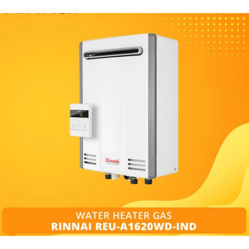 Water Heater Gas Rinnai REU-A1620WD-IND / Pemanas air / murah