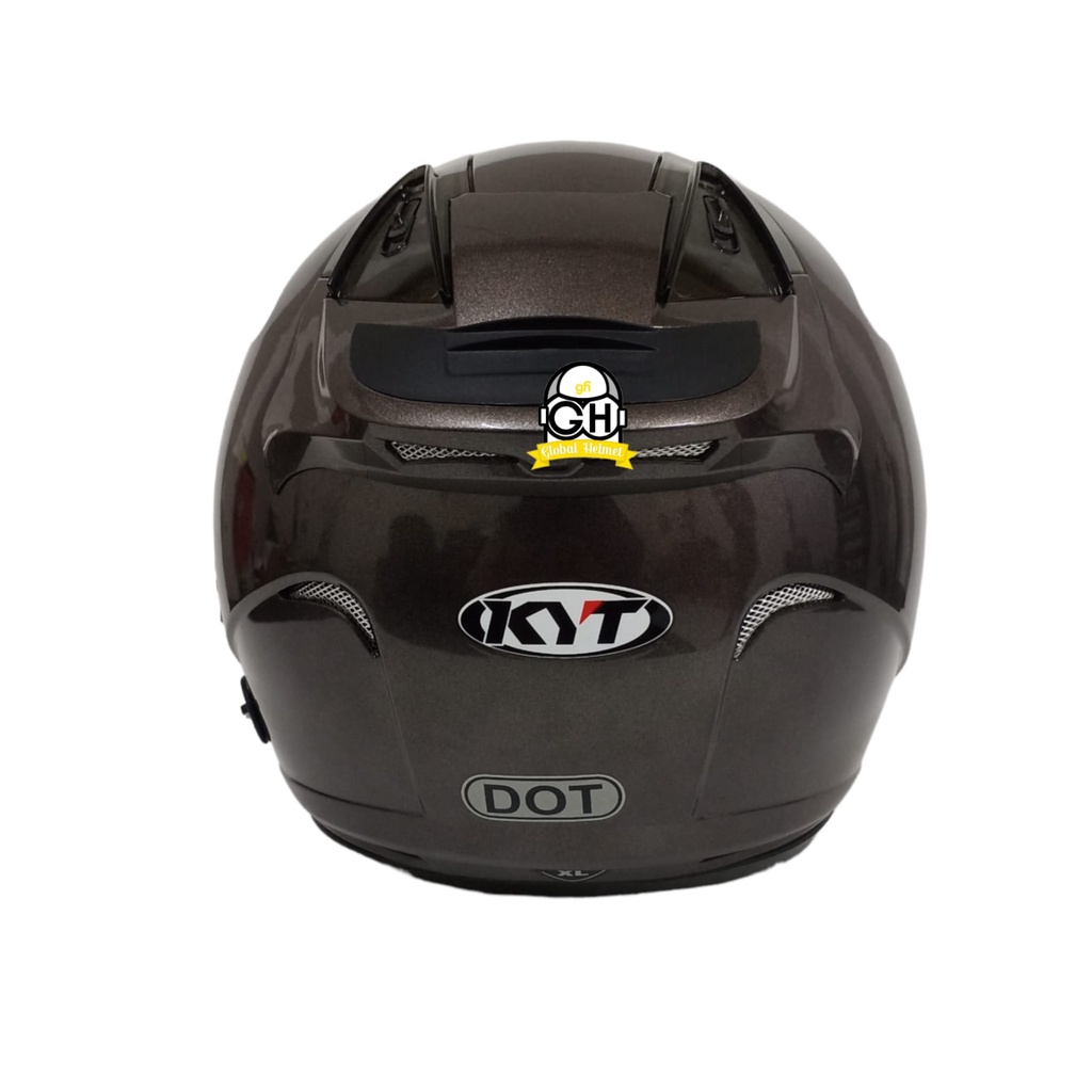 HELM KYT GALAXY SLIDE FLAT R SOLID GUNMETAL POLOS FLAT VISOR