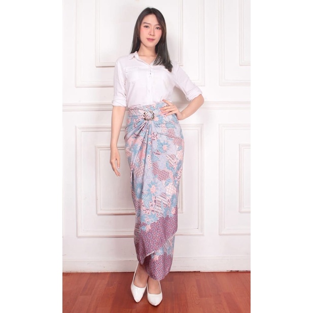 rok lilit batik / rok lilit batik wanita modern / rok lilit batik wanita modern jumbo/ motif mk