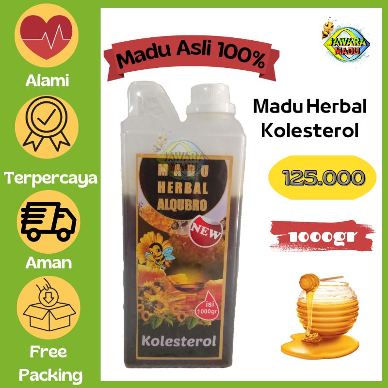 madu asli murni 100% herbal kolesterol 1kg obat kolesterol al qubro alqubro al-qubro