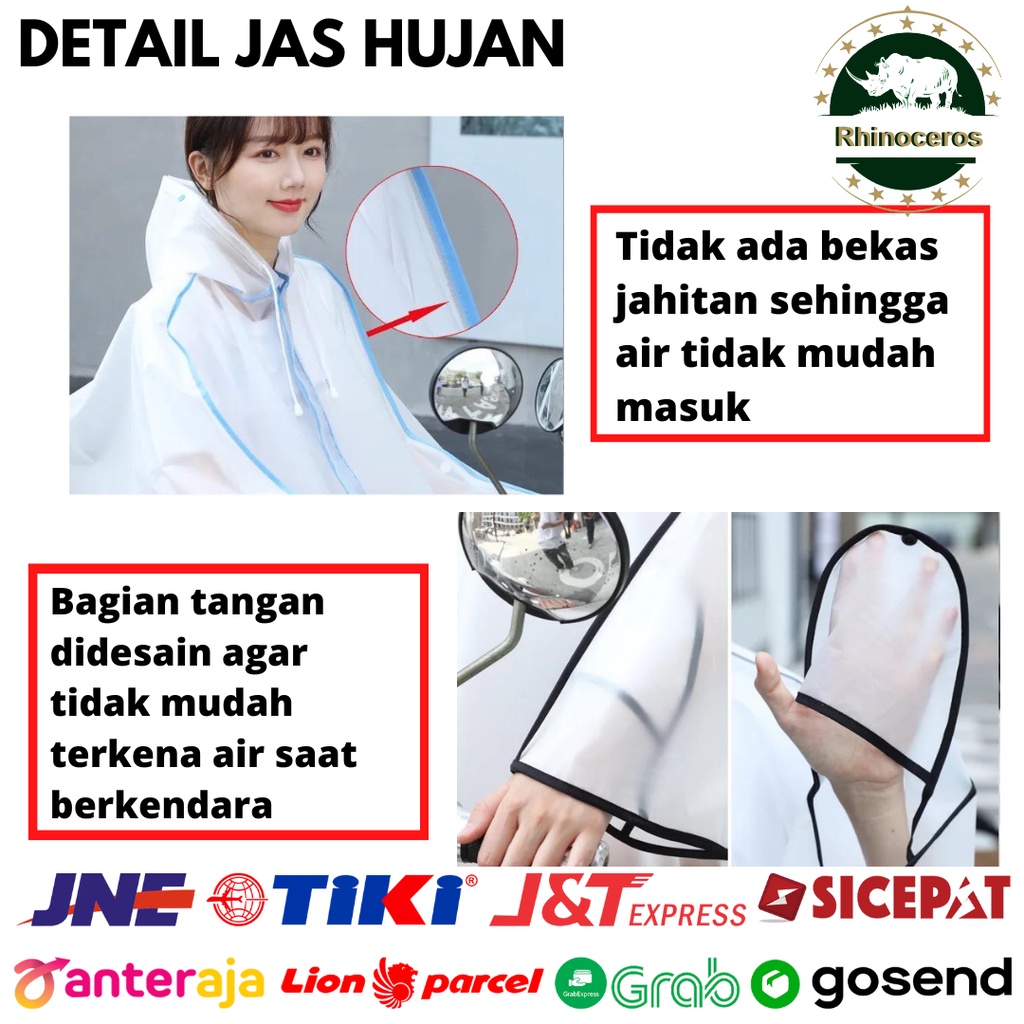 Jas Hujan Pullover Wanita Mantel Hujan Anti Air