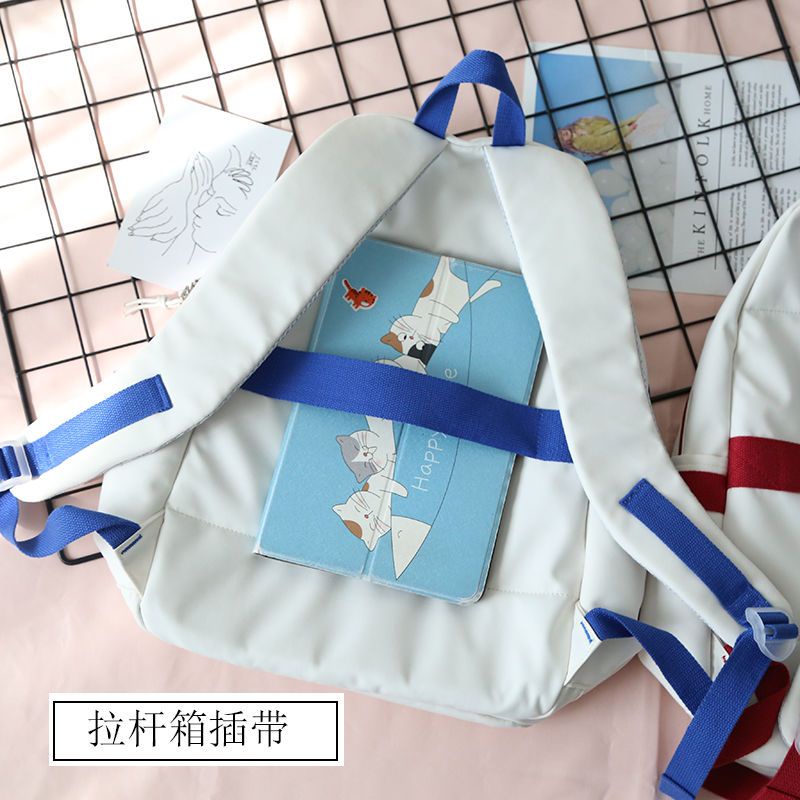 ┋✜◙Seraser Mori hit warna baru all-match tas sekolah mahasiswi Jepang dan Korea ransel sekolah tinggi pria warna solid ransel ransel wanita