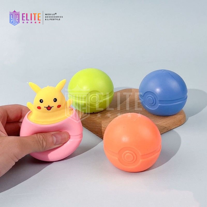 ELITE Mainan Squishy Anti Stress Pikachu Pop It Viraldishopee