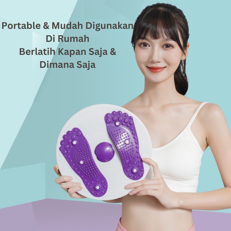 CEO Magnetic Waist Twisting Alat Fitness Olahraga Trimmer Putar Pengecil Tubuh dan Pinggang / jogging body plate