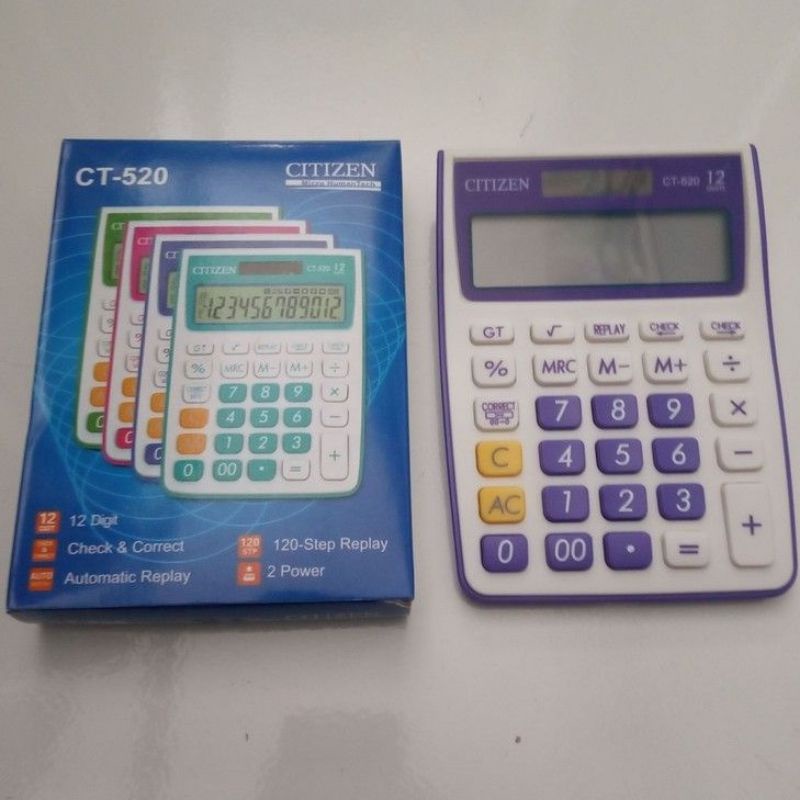 

kalkulator citizen CT-520 warna
