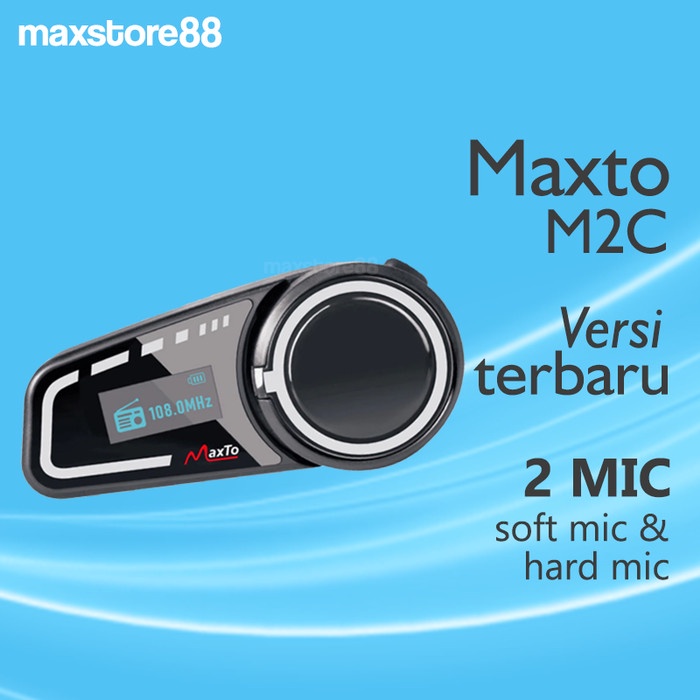 Maxto M2C Intercom Bluetooth Helm 6 Rider