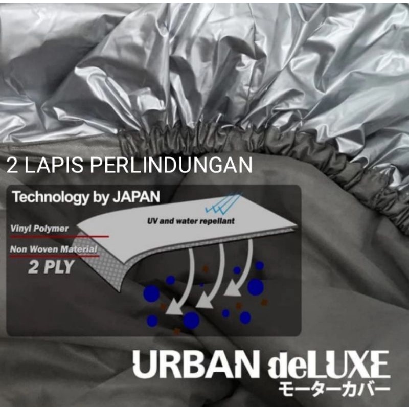 Sarung Motor Nmax Premium Urban Deluxe Anti Air Tahan Panas Matahari Cover Motor Lebih Tebal Mantel Motor Waterproof