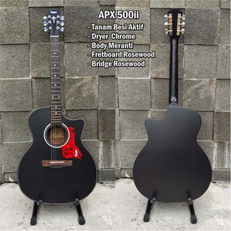 Gitar akustik Elektrik tylor. tanam besi. gratis packing kayu