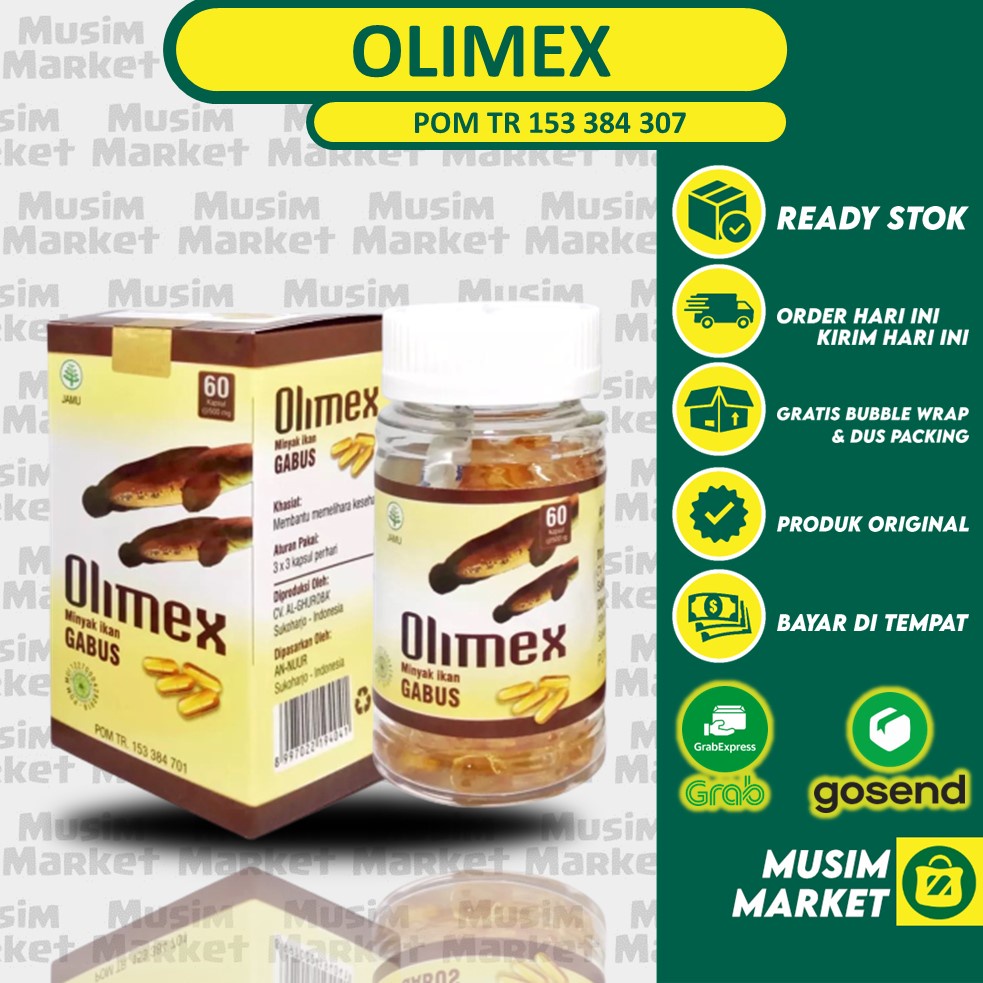 KAPSUL MINYAK IKAN GABUS | KAPSUL OLIMEX | KAPSUL ALBUMEX TERBAIK