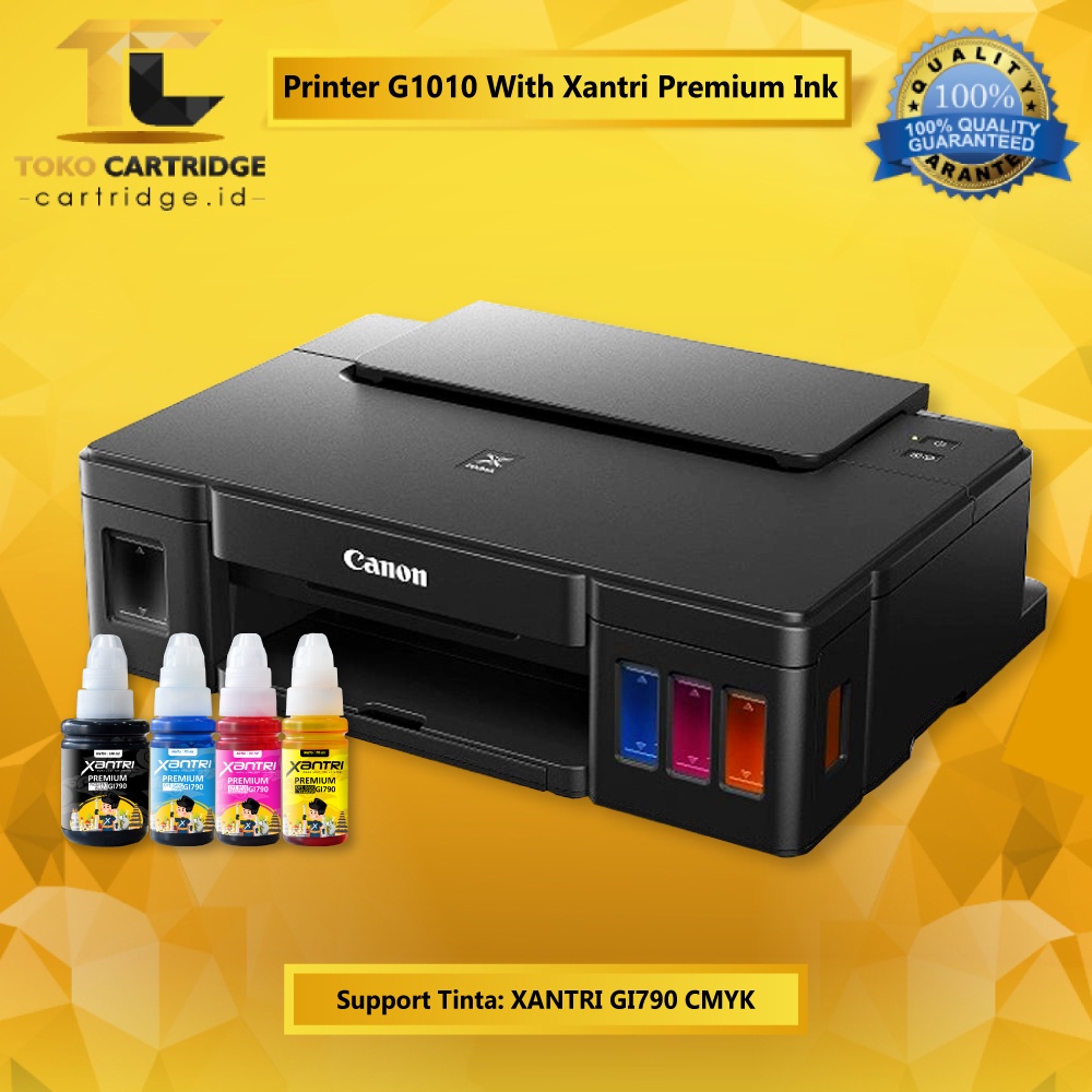 Printer Inkjet Canon PIXMA G1020 / G1010 InkTank system New Original Resmi Penerus G1000 Ink Tank GI-790 790 Infus Pabrik Print Foto Photo Warna