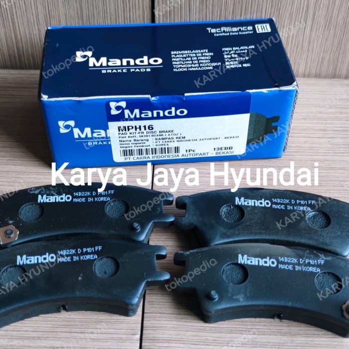 Kampas Rem Depan Hyundai Atoz Kia Visto 2001 Kebwh