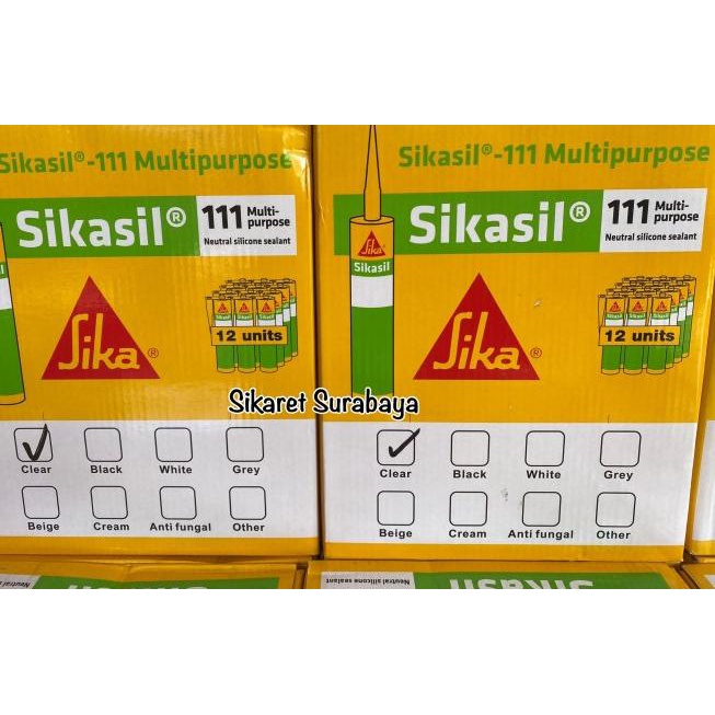 

Lem Sealent Silicone SIKASIL 111 Netral CLEAR TRANSPARAN