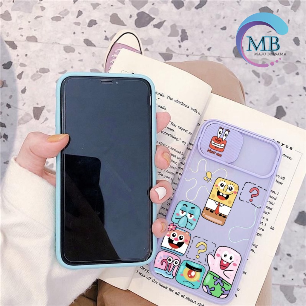 SS120 SOFTCASE SLIDE SPONGEBOB VIVO Y12 Y15 Y17 Y15S Y01 Y19 U3 Y20 Y20S Y12S  Y21 Y21S Y33S Y21A Y30 Y50 Y30I Y51 2020 MB4032