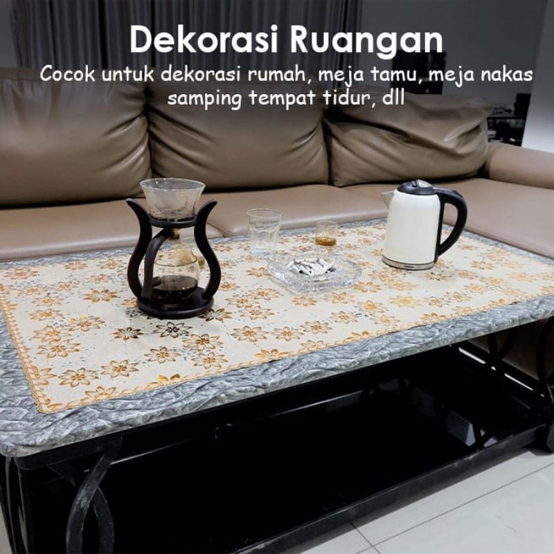 Medan Termurah Size 60x120 Taplak meja anti air Taplak meja tamu mewah import