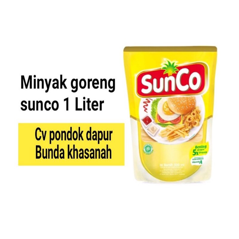 

minyak goreng sunco 1 liter cv pondok dapur bunda khasanah tegal