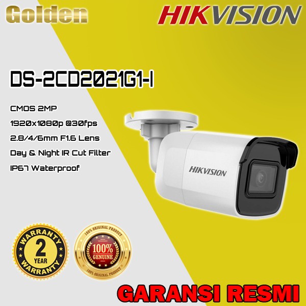 HIKVISION DS-2CD2021G1-I Smart IPCAM IP Camera Wifi CCTV 2MP Outdoor