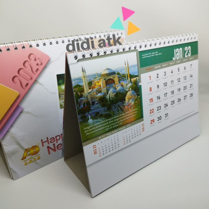 

Kalender Meja Standar 2023 AO 917 Tema Mesjid di Dunia