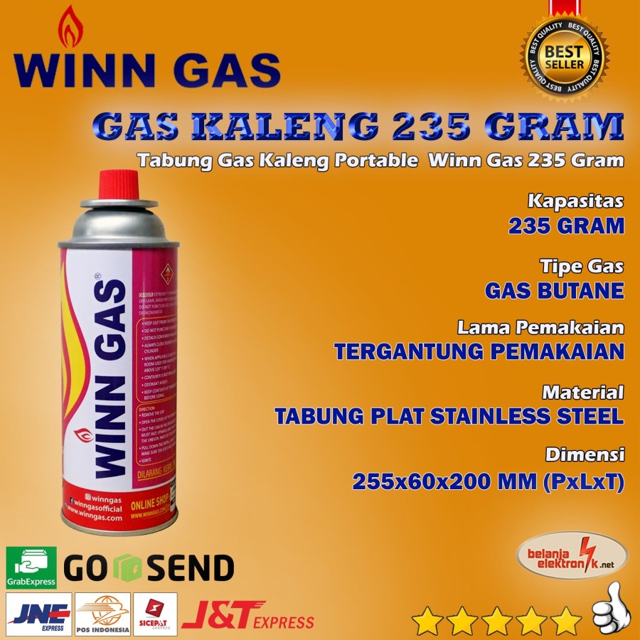 Gas Portable untuk Kompor Portable - 230GR
