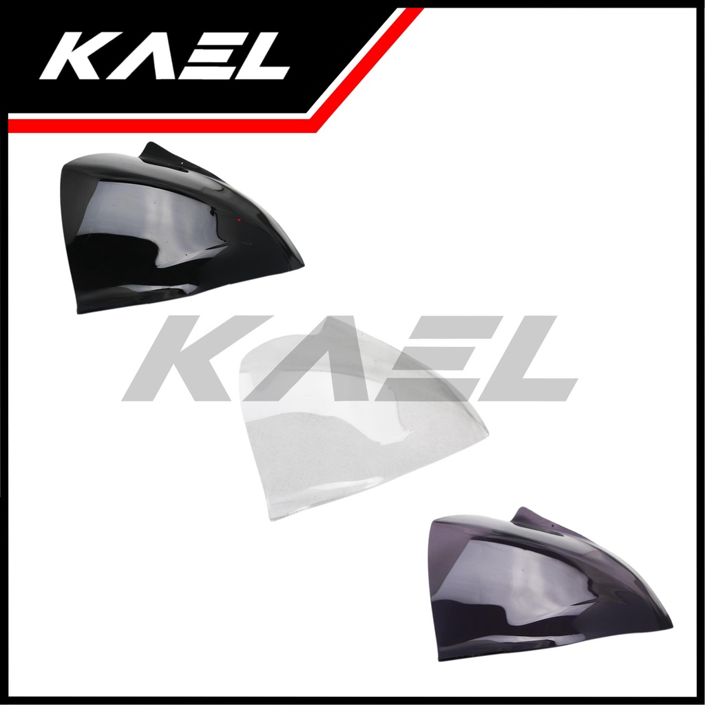 Visor Variasi Honda Beat FI Awal K25 2012-2015 Starter Kasar F1 Old-Lama Bening-Hitam-Smoke Winshield-Winsil-Winshild-Tameng Lama Wind Shield