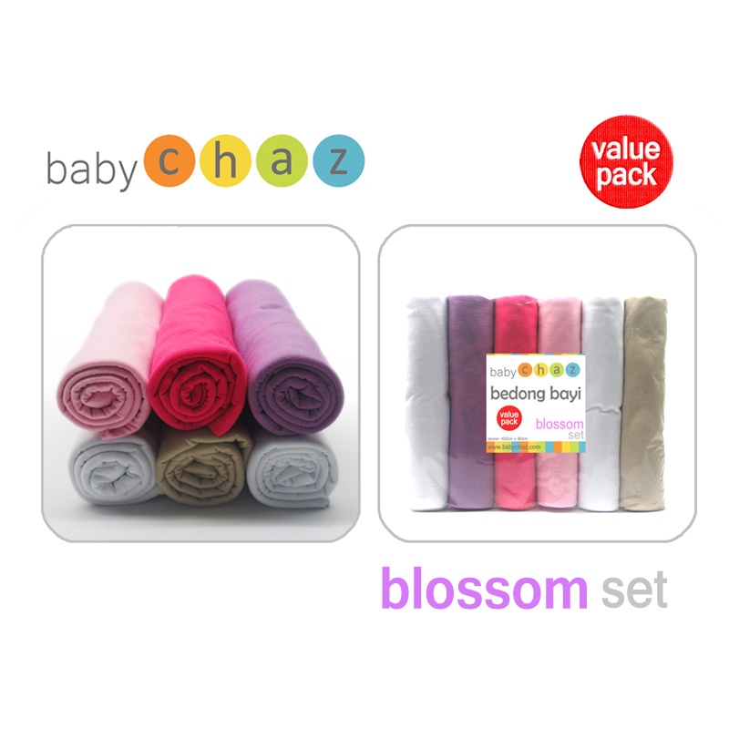 Baby Chaz Bedong Bayi Value Pack Isi 6pcs/pack (Tersedia Varian Warna)