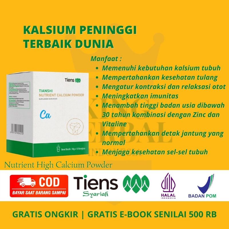 

Peninggi Badan Tiens S Grow Original Susu Calcium