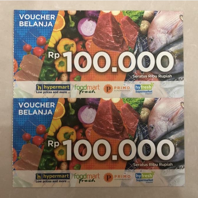 Voucher Hypermart nominal 100rb